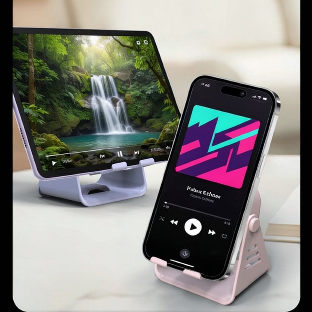 Tech Accessories For Students - Desktop Bluetooth Speaker Cradle Phone Stand