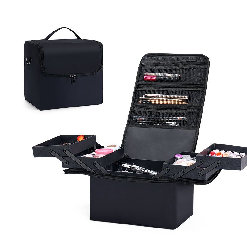 Tech Accessories Travel Bag - Large Makeup Carrying Train Case For