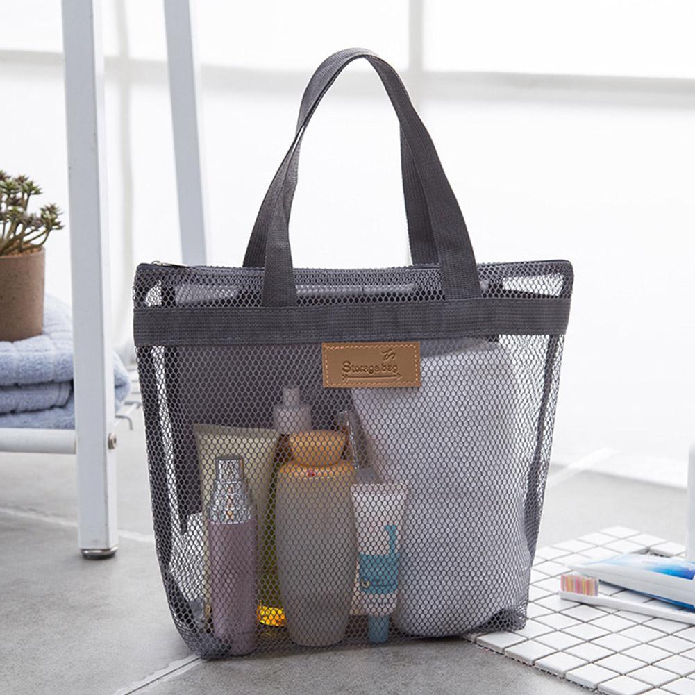 Tech Accessories Travel Bag - Mesh Makeup Toiletry Storage Bags Handbags