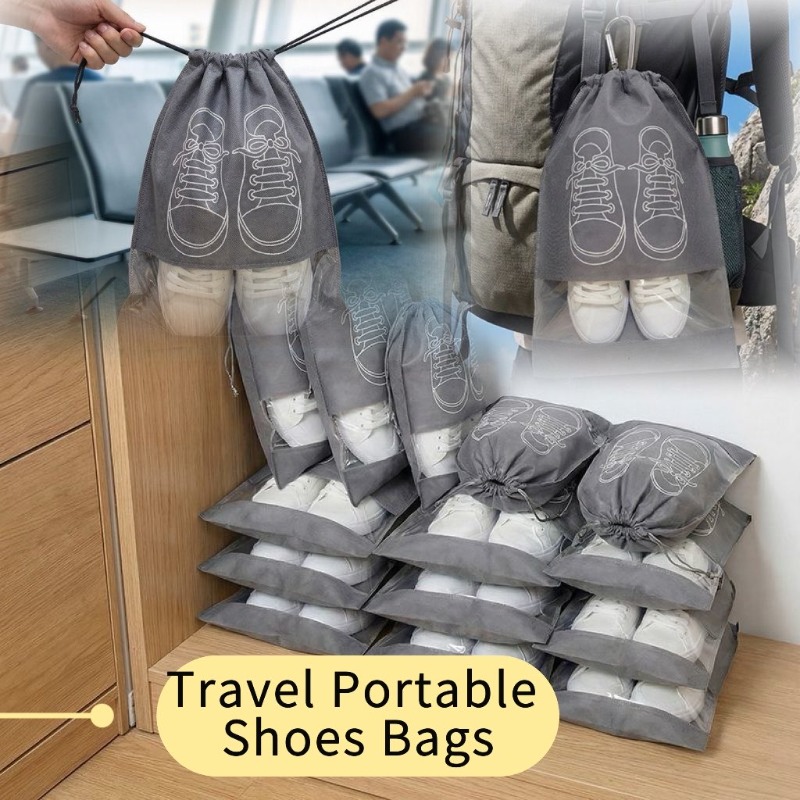 Tech Accessories Travel Bag - 1-30pc Travel Reusable Shoes Storage Organizer