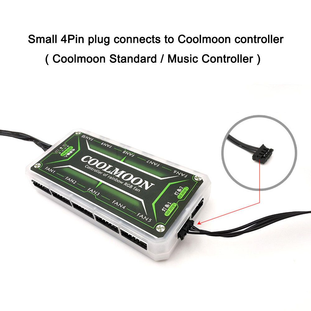 Coolmoon 5V Nhỏ 4PIN RGB LED G - đánh giá và giá Tech Accessories Pc