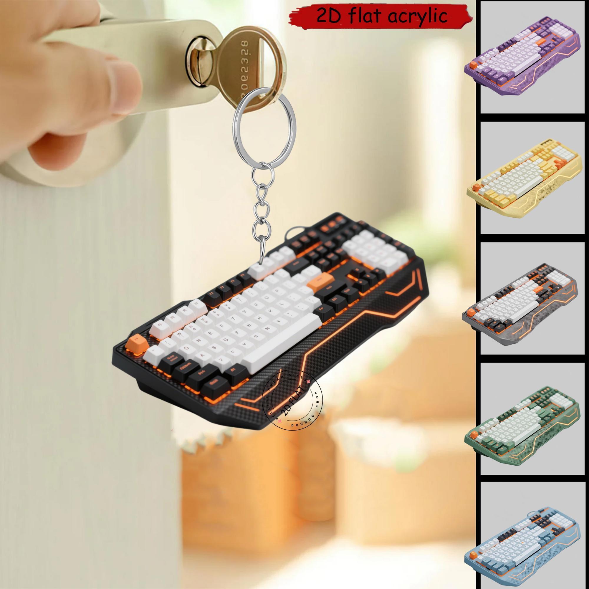 2D Keyboard Acrylic Keychain C - đánh giá và giá Tech Accessories Backpack