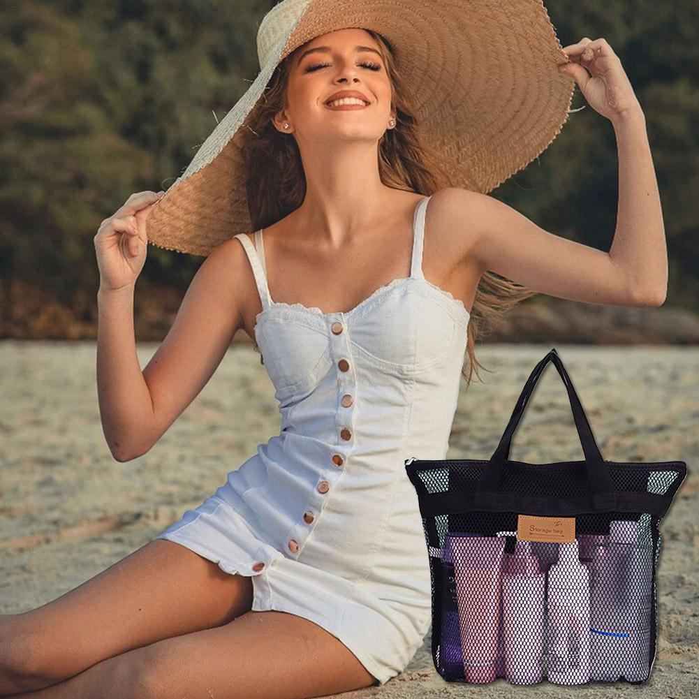 Mesh Makeup Toiletry Storage B - đánh giá và giá Tech Accessories Travel Bag