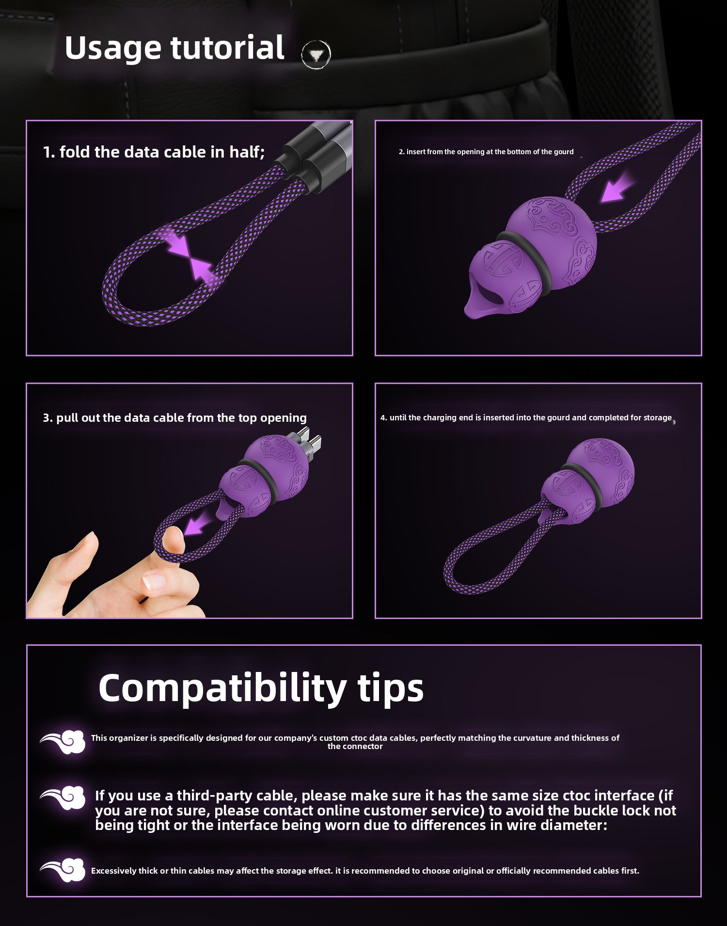 Portable Cable Organizer Keych - đánh giá và giá Tech Accessories Backpack