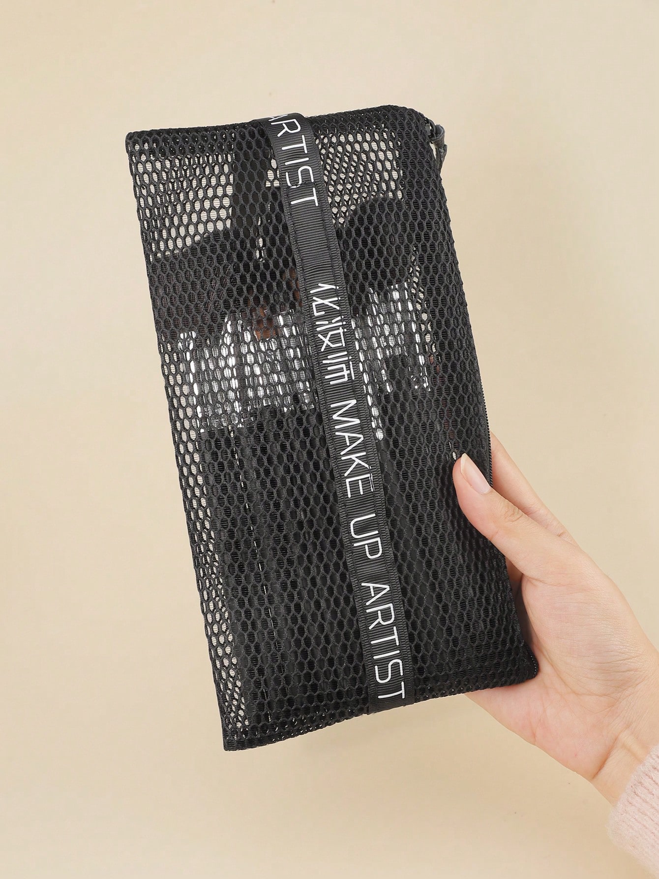1 Pcs Mesh Makeup Bag Zipper C - đánh giá và giá Tech Accessories Travel Bag
